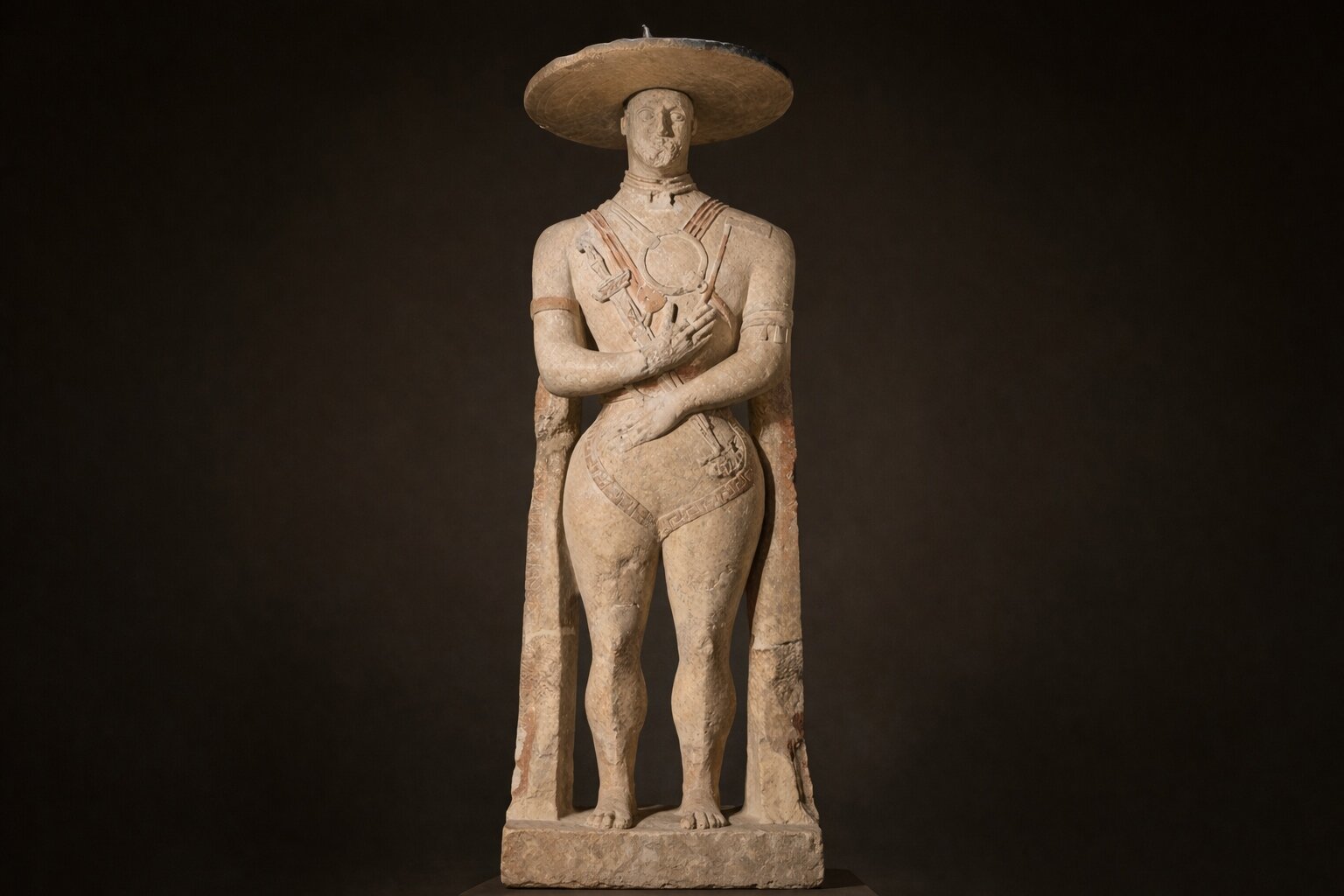 Scultura del guerriero di Capestrano in Abruzzo | © Wikimedia ottimizzata con IA