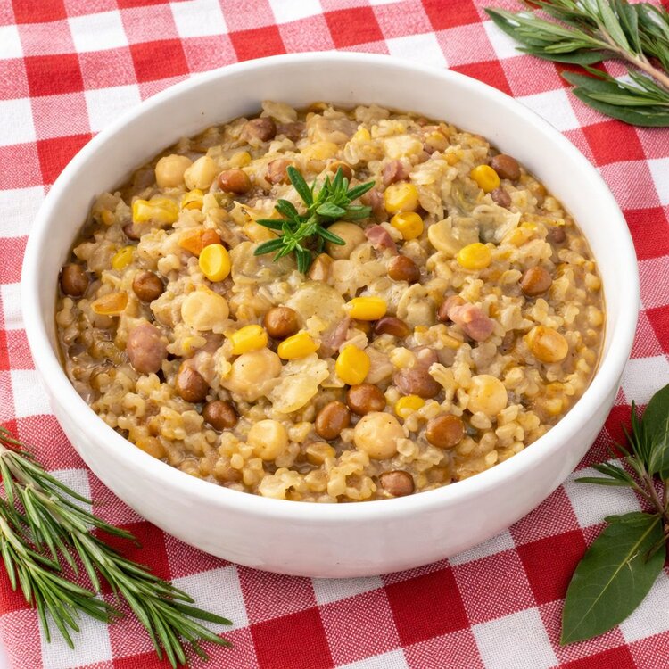 Ricetta tipica d'Abruzzo: la minestra di ranati | © Generato da IA
