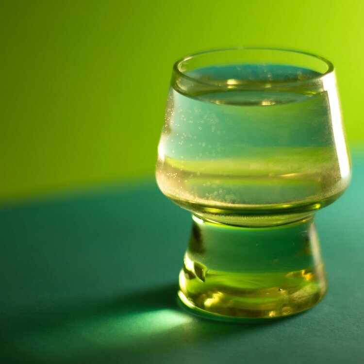 Bicchierino con liquore centerbe abruzzese di un intenso verde | © Pexels