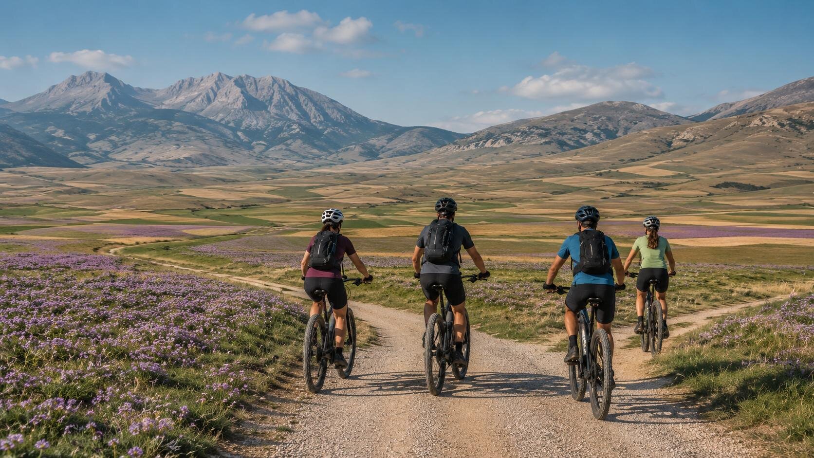 E-Bike tour sulla Piana di Navelli alla scoperta dello zafferano DOP